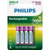 Baterie nabíjecí Philips AAA 1000mAh 4ks R03B4RTU10/10