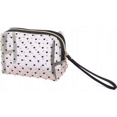 Livefy kosmetická taštička Hearts V1 bezbarvá – Sleviste.cz