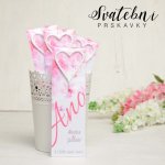 Svatební oznámení | prskavky | bílé srdíčko | růžové – Sleviste.cz