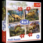 TREFL Zajímaví dinosauři 4v1 35,48,54,70 dílků – Zboží Dáma
