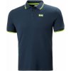 Pánské sportovní tričko Helly Hansen Men's Kos Quick-Dry Polo Tričko Navy/Lime Stripe