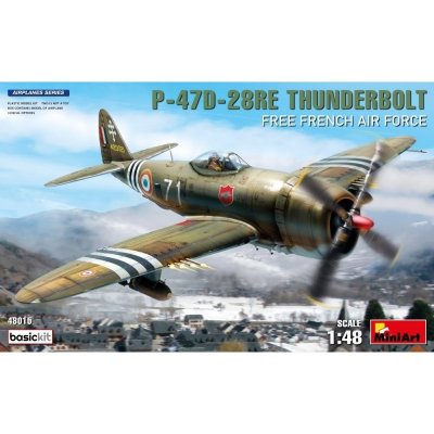 P 47D 28RE Thunderbolt French AF Basic Kit MiniArt 48015 1:48