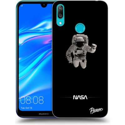 Pouzdro Picasee silikonové Huawei Y7 2019 - Astronaut Minimal čiré – Zboží Mobilmania