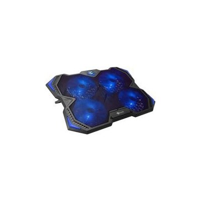 C-TECH Chladící podložka Zefyros (GCP-01B), casual gaming, 17,3", modré podsvícení – Zboží Mobilmania