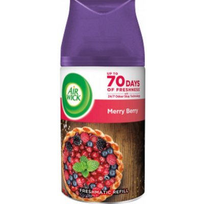 Air Wick FreshMatic Essential Oils Merry Berry - Vůně zimního ovoce automatický osvěžovač náhradní náplň 250 ml – Zbozi.Blesk.cz