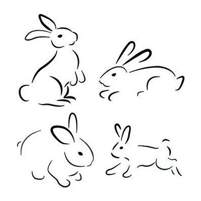 Artemiss Králíci plastová šablona 349 B 14,5x14,5cm – Hledejceny.cz