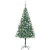 Vánoční stromek vidaXL Umělý vánoční stromek s LED sadou koulí a šiškami 180 cm