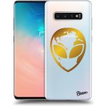 Pouzdro Picasee silikonové Samsung Galaxy S10 Plus G975 - EARTH - Gold Alien 3.0 čiré – Zboží Mobilmania