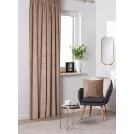 Dekorační široký velvet závěs s řasící páskou BILO taupe 200x245 cm nebo 200x260 cm (cena za 1 kus) MyBestHome Rozměr: 200x245 cm – Zboží Mobilmania