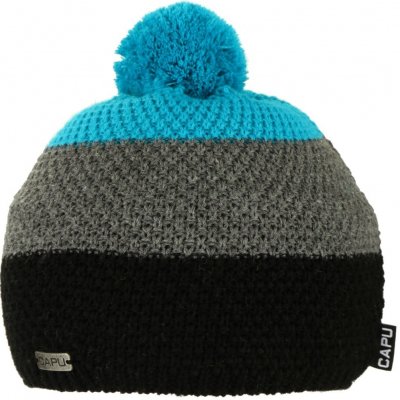 Capu čepice 6311E černá/šedá/tyrkys – Hledejceny.cz