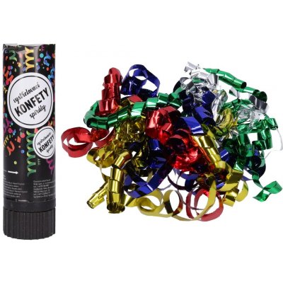Párty konfety vystřelovací Spirály 15 cm – Zbozi.Blesk.cz