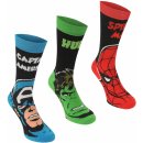 Marvel 3 Pack Crew Socks Child dětské ponožky