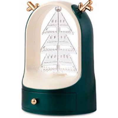 Fuzio designový stojan vánoční strom na šperky Sobík zelený E28ZIE