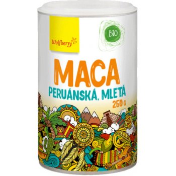 Wolfberry Maca peruánská mletá prášek v BIO kvalitě pro podporu fyzické i psychické rovnováhy těla 250 g