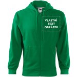 Malfini Trendy Zipper 410 mikina s vlastním s vlastním potiskem zelená – Zboží Dáma
