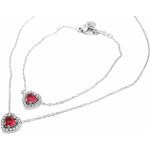 Steel Jewelry Souprava Náhrdelník a Náramek SRDCE Chirurgická ocel SET240159 – Hledejceny.cz