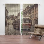 Sablio Závěs Historický autobus: 2ks 140x250cm – Hledejceny.cz