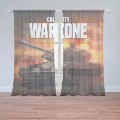 Záclony Call of Duty Warzone - tank: 2 ks - 150x250 cm - Sablio – Hledejceny.cz