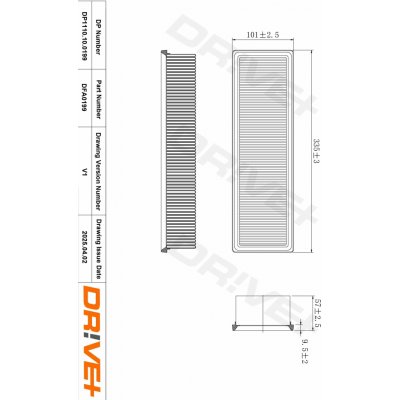 Vzduchový filtr Dr!ve+ DP1110.10.0199 – Hledejceny.cz