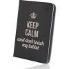 Pouzdro na tablet GreenGo flipové pouzdro Keep Calm 9-10 GSM010992 černá