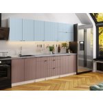 FRONTI Kuchyňská linka PEREA 260 cm Denim/Kobe – Zboží Dáma