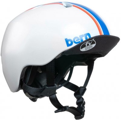 Bern Nino DVRT satin white racing stripe 24/25 – Hledejceny.cz