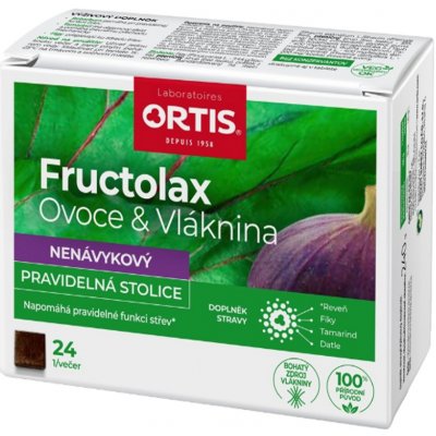 Fructolax Ovoce & Vláknina 24 žvýkacích kostek – Hledejceny.cz