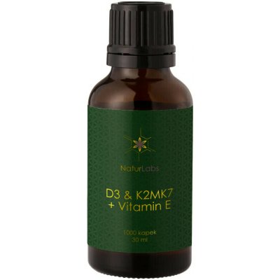 NaturLabs Vitamin D3 + K2 + E extra silný 1000 IU 30 ml – Hledejceny.cz
