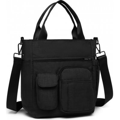 Menší praktická taška na rameno Kono černá – Zboží Mobilmania