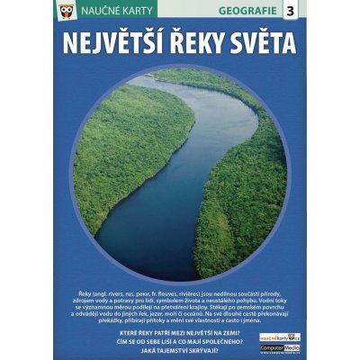 Největší řeky světa - Naučná karta – Zbozi.Blesk.cz