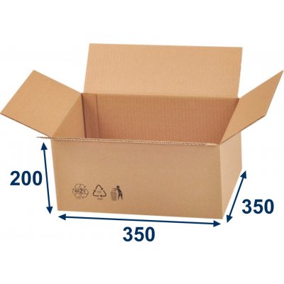 Eobaly.cz krabice klopová 3VVL 350 x 350 x 200 mm 25 ks – Zboží Živě