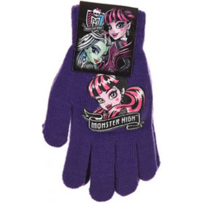 Dívčí rukavice Monster High tm. fialové – Zboží Mobilmania