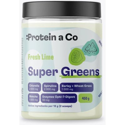 Protein & Co. Super Greens fresh lime 450 g – Hledejceny.cz