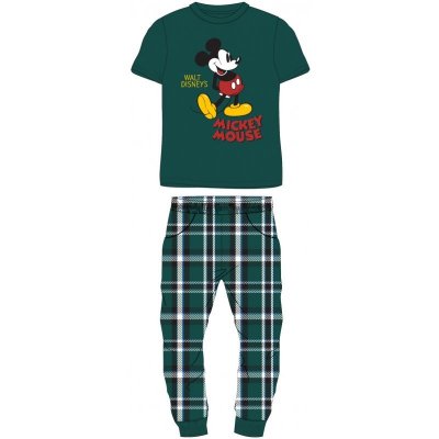 Walt Disney's Mickey Mouse pánské pyžamo kr.rukáv zelené