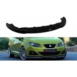 Maxton Design spoiler pod přední nárazník pro Seat Ibiza Mk4, černý lesklý plast ABS – Zboží Mobilmania