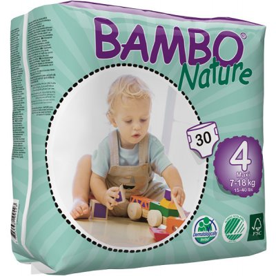 BAMBO Nature 4 Maxi 7-18 kg 30 ks od 199 Kč - Heureka.cz