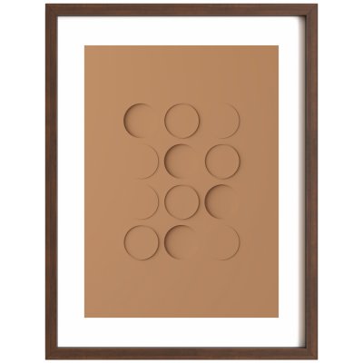 Idealform Poster no. 3 Shadow forms Barva: Terracotta, Velikost: 300x400 mm