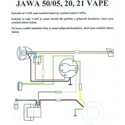 Elektroinstalace (VAPE 20W) - JAWA 50 05,20-21 – Zbozi.Blesk.cz