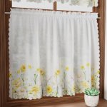 Dekorační krátká jarní vitrážová záclona do kuchyně POLANA 100x60 cm MyBestHome – Hledejceny.cz