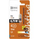 Emos LED žárovka Classic JC A++ 0,75W G4 studená bílá