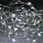 Solight 1V55-W vánoční řetěz stříbrný 30x mini LED 3m 3 x AA studené světlo – Hledejceny.cz