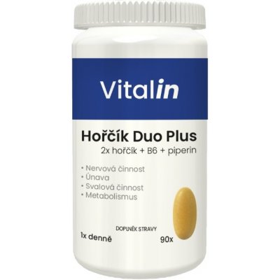 Vitalin Hořčík Duo Plus 90 tablet – Hledejceny.cz