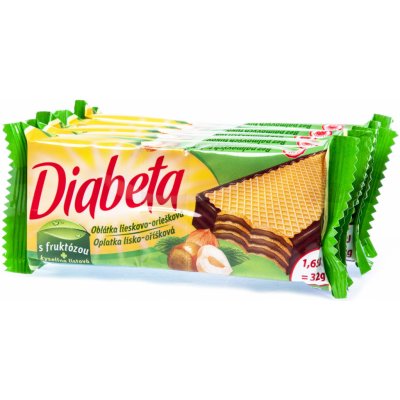 Diabeta Oplatka oříšková 32 g – Zboží Dáma