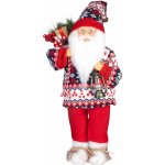 MagicHome Dekorace Vánoce, Santa, se svetrem, 60 cm – Hledejceny.cz
