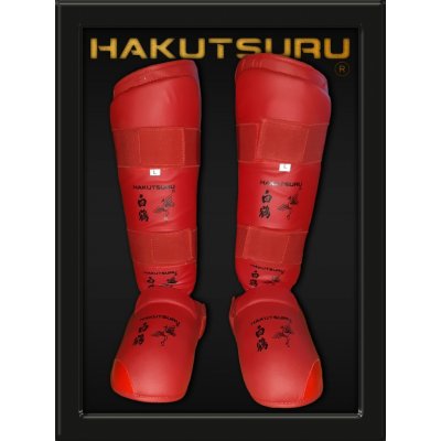 Hakutsuru Equipment chrániče holení a nártů Kumite červená – Zboží Dáma