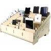 Flex kabel Univerzální dřevěný stojan / organizér pro 48 telefonů