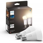 Philips Hue BT LED 9.5W teplá bílá 2 ks stmívatelná LED žárovka E27 806lm 2700K – Sleviste.cz