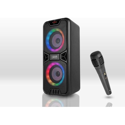 Reproduktor přenosný multimediální BKK B86 karaoke s mikrofonem – Zboží Mobilmania