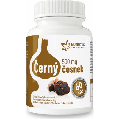 Nutricius Černý česnek 500 mg 60 kapslí – Hledejceny.cz