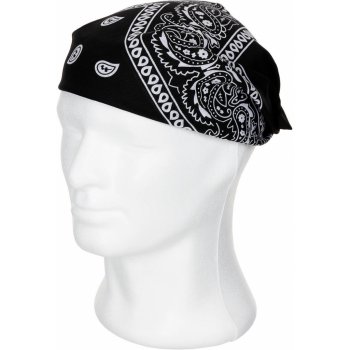 bandana šátek ČERNÁ BÍLÁ